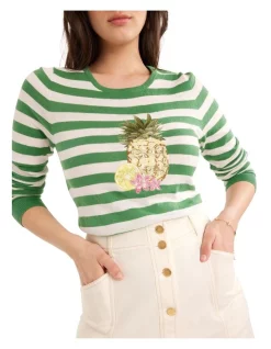 Flash Sale ❤️ Review Pina Colada Jumper In Cream/Green 🔥 -Jumpsuits Store unnamed file 593