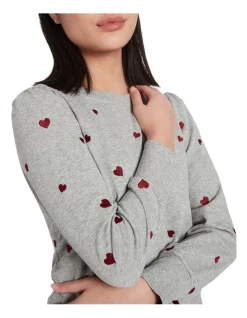 Best Pirce 😍 Marcs Karine Hearts Sweater In Grey 👏 -Jumpsuits Store unnamed file 599