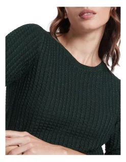 Outlet ⌛ Marcs Nebula Shimmer Knit Top Pine 💯 -Jumpsuits Store unnamed file 619