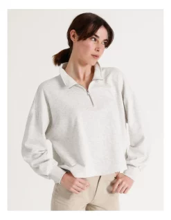 New 🧨 ONLY Essa Life Long Sleeve Sweater Light Grey Melange 🔥 -Jumpsuits Store unnamed file 63