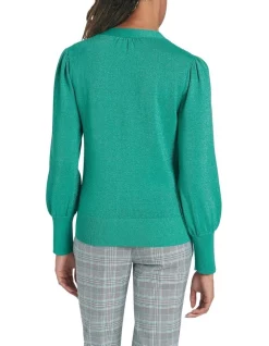 Hot Sale 🔥 Marcs In A Splash Knit Cardigan Green ⌛ -Jumpsuits Store unnamed file 642