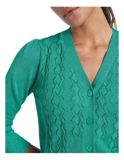 Hot Sale 🔥 Marcs In A Splash Knit Cardigan Green ⌛ -Jumpsuits Store unnamed file 643