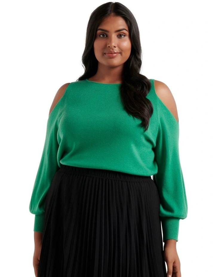 Deals π Forever New Curve Britton Cold Shoulder Knit Jumper Shamrock π 1 Deals π Forever New Curve Britton Cold Shoulder Knit Jumper Shamrock π