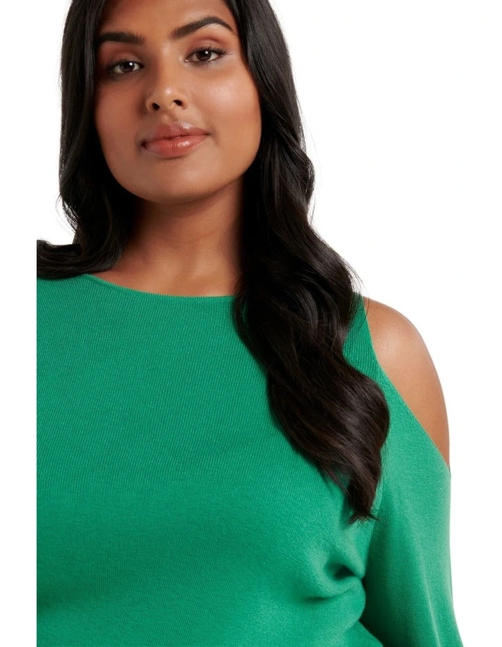Deals π Forever New Curve Britton Cold Shoulder Knit Jumper Shamrock π 4 Deals π Forever New Curve Britton Cold Shoulder Knit Jumper Shamrock π - Image 4