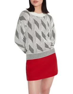 Cheap 🛒 Marcs Twist Of Fate Knit In Black/Ivory 👏