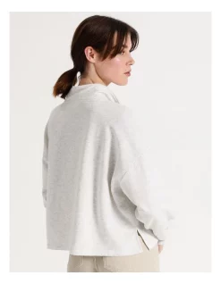 New 🧨 ONLY Essa Life Long Sleeve Sweater Light Grey Melange 🔥 -Jumpsuits Store unnamed file 67