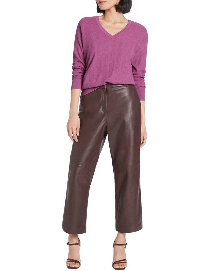 Budget π David Lawrence Heather Herringbone Knit Sweater Mauve π 2 Budget π David Lawrence Heather Herringbone Knit Sweater Mauve π - Image 2