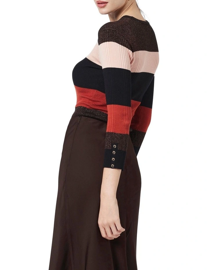 Promo π₯ David Lawrence Stripe Long Sleeve Rib Jumper π 4 Promo π₯ David Lawrence Stripe Long Sleeve Rib Jumper π - Image 4