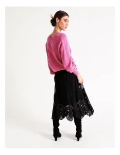 Budget 🔔 Y.A.S Franca Long Sleeve Knit Jumper Fuchsia Pink 😍 -Jumpsuits Store unnamed file 767