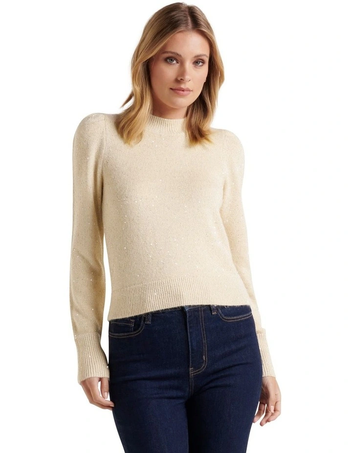 Best reviews of π Forever New Amalia Sequin Knit Jumper In Beige π 1 Best reviews of π Forever New Amalia Sequin Knit Jumper In Beige π