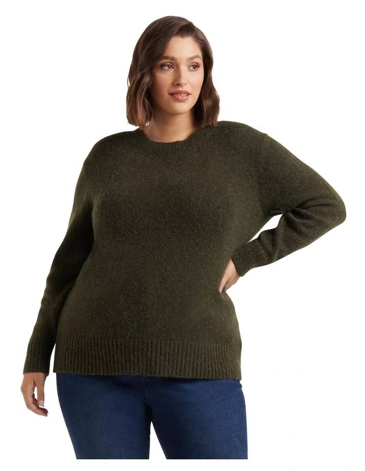 Brand new π Forever New Curve Raven Longline Knit Jumper Green β 1 Brand new π Forever New Curve Raven Longline Knit Jumper Green β
