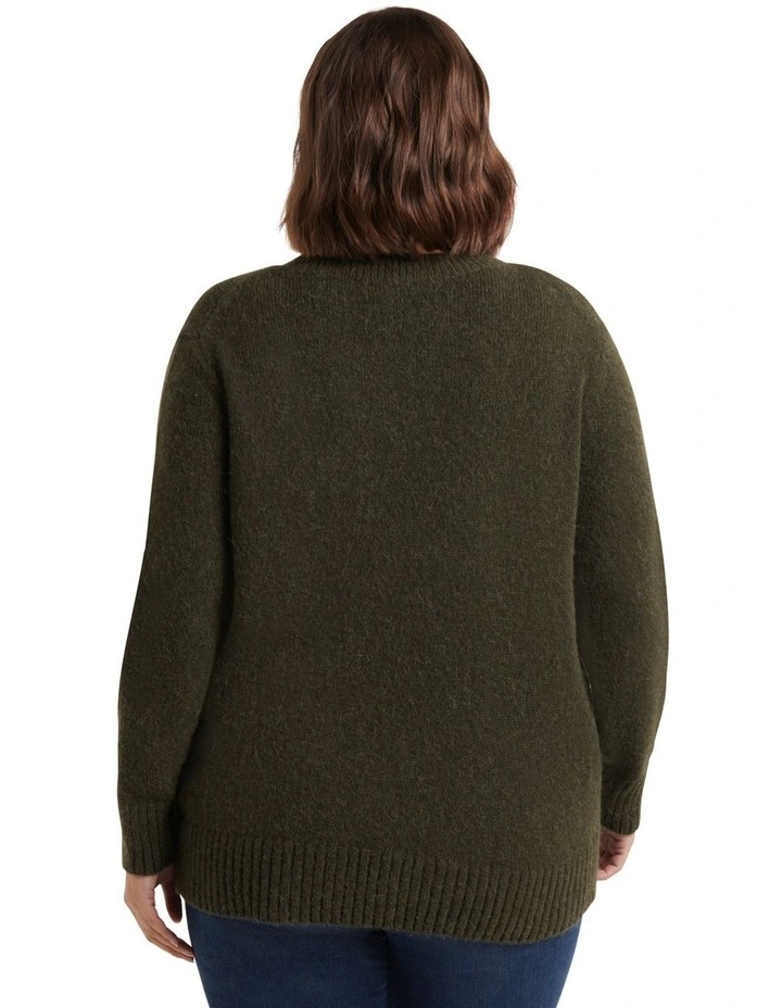 Brand new π Forever New Curve Raven Longline Knit Jumper Green β 2 Brand new π Forever New Curve Raven Longline Knit Jumper Green β - Image 2