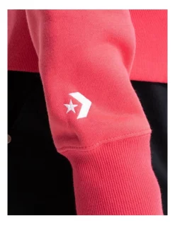 Cheap 💯 Converse Woodmark Fleece Pullover Hoodie In Strawberry Red 🤩 -Jumpsuits Store unnamed file 80