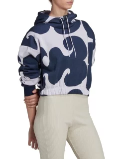 Cheap 🔥 Adidas Marimekko Crop Hoodie In Purple Tint 🧨 -Jumpsuits Store unnamed file 84