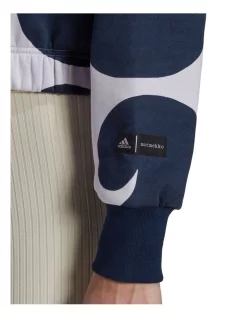 Cheap 🔥 Adidas Marimekko Crop Hoodie In Purple Tint 🧨 -Jumpsuits Store unnamed file 85