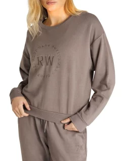 Discount 🛒 Rockwear Neu Wave Embroidered Crew In Brown 👏