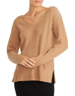 Cheap ❤️ Staple The Label Aubrey V-Neck Jumper Caramel 🤩 -Jumpsuits Store unnamed file 879