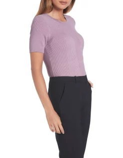 Buy π David Lawrence Dawn Rib Knit Lavender π