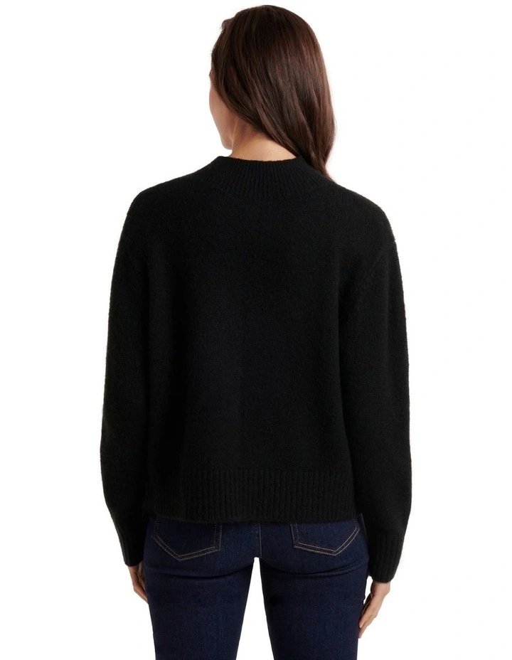 Best Sale π― Forever New Petite Elena Stand Neck Knit Jumper In Black π 2 Best Sale π― Forever New Petite Elena Stand Neck Knit Jumper In Black π - Image 2