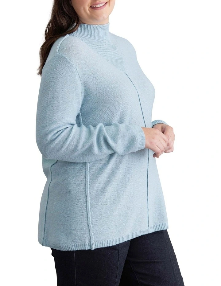 Cheap π Yarra Trail Rib Yoke Jumper Forget Me Not Blue π 3 Cheap π Yarra Trail Rib Yoke Jumper Forget Me Not Blue π - Image 3